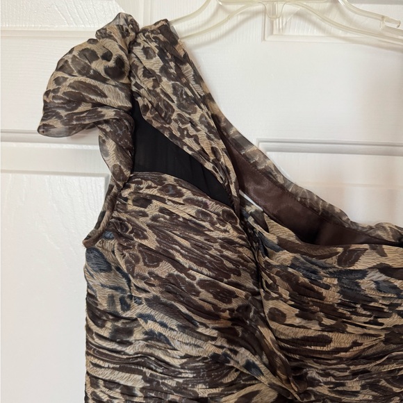 Cache One-Shoulder Animal Print Dress - Picture 2 of 7